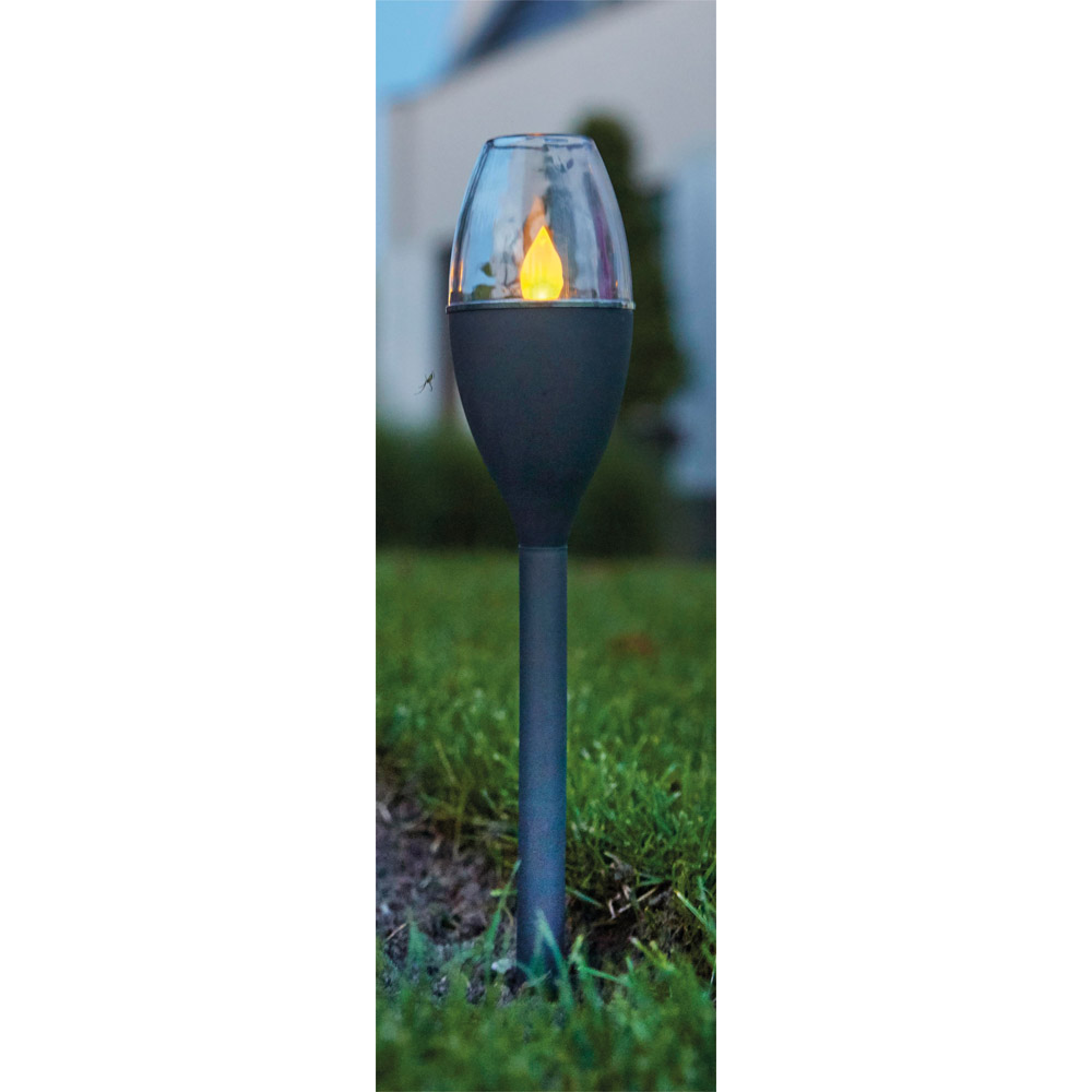 Luxform Jive Mini Flame LED Garden Solar Spike Light Image 2