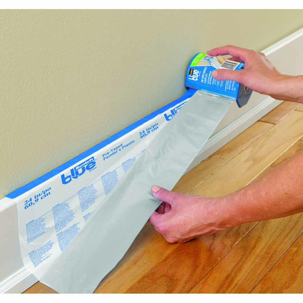 ScotchBlue PreTaped Painters Plastic with Edge Lock and Dispenser 60cm