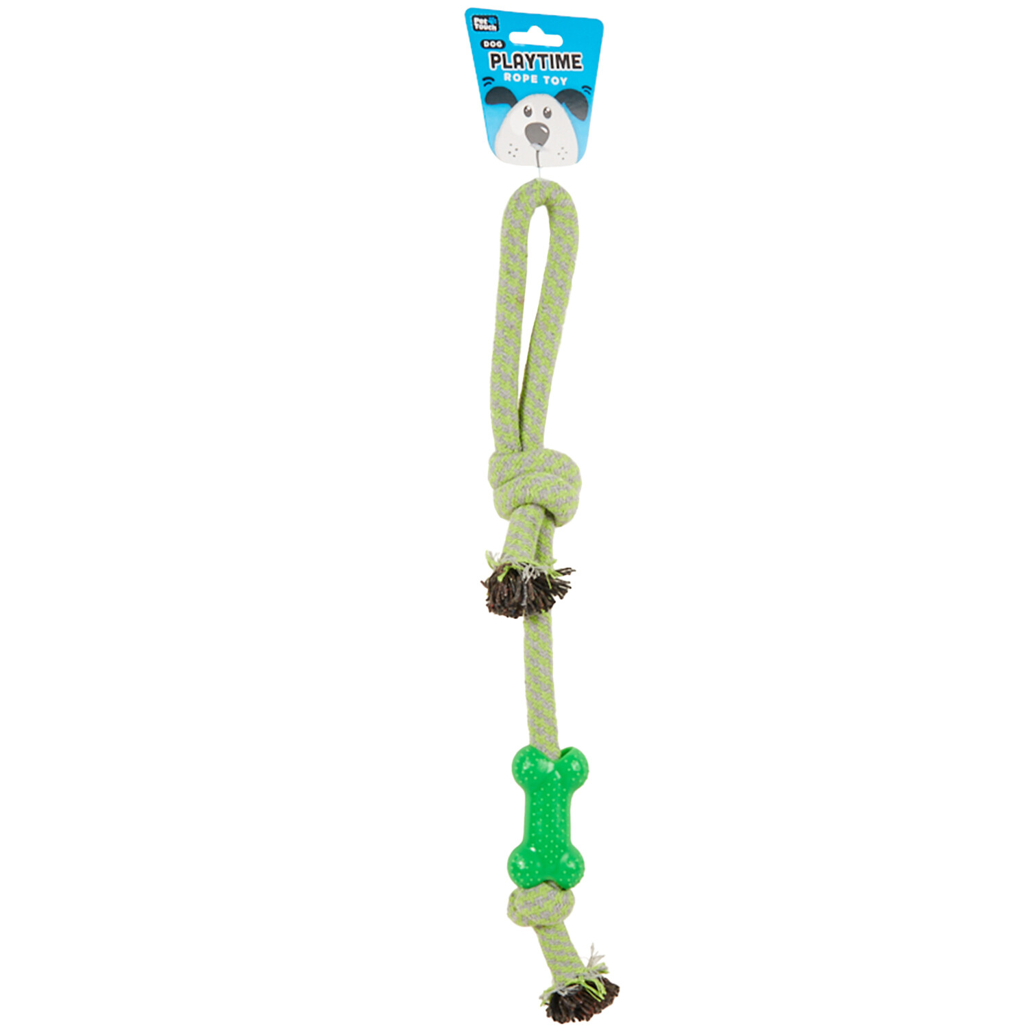Rope with Bone Dog Toy - Multicolour Image 5