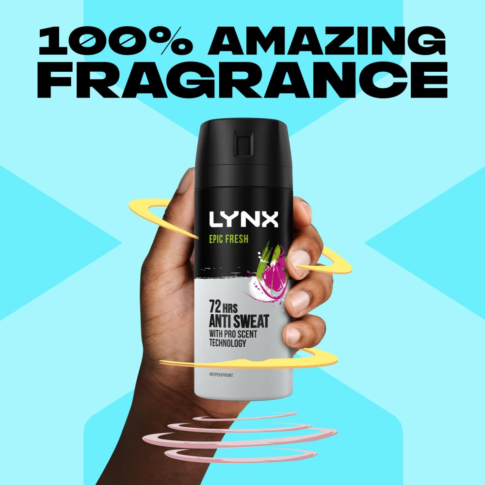 Lynx Epic Fresh Anti-Perspirant Deodorant 150ml Image 9