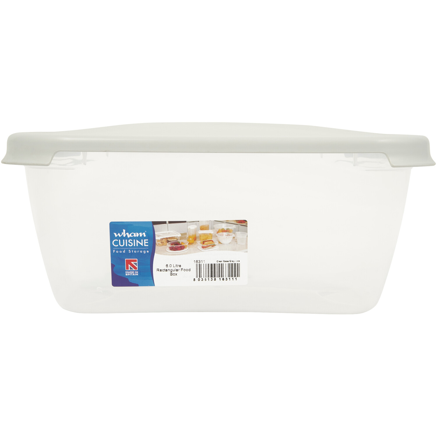 Studio Food Box with Flexible Lid - Clear / 2l Image 3
