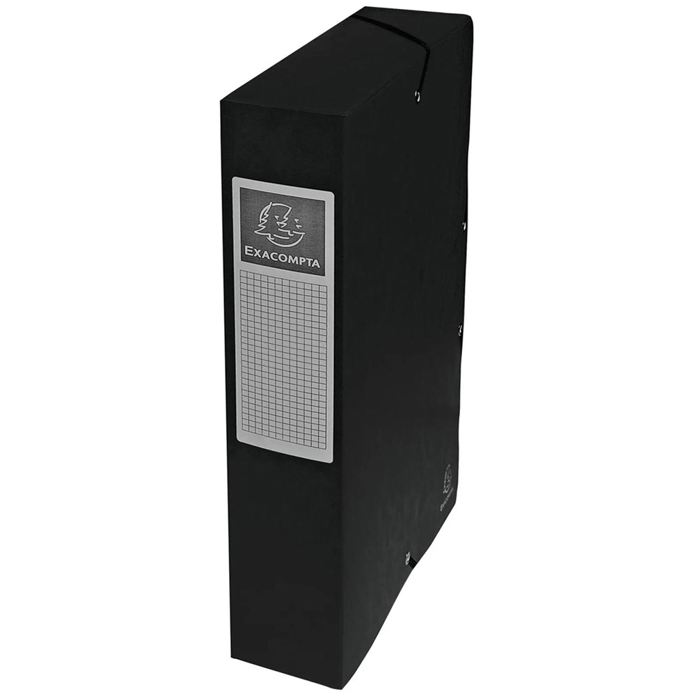 Exacompta A4 Black Pressboard Box File 8 Pack Image 3