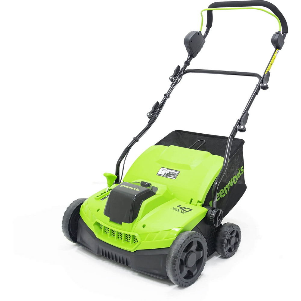 Greenworks 40V Cordless Lawn Scarifier and Dethatcher Tool Only Image 1
