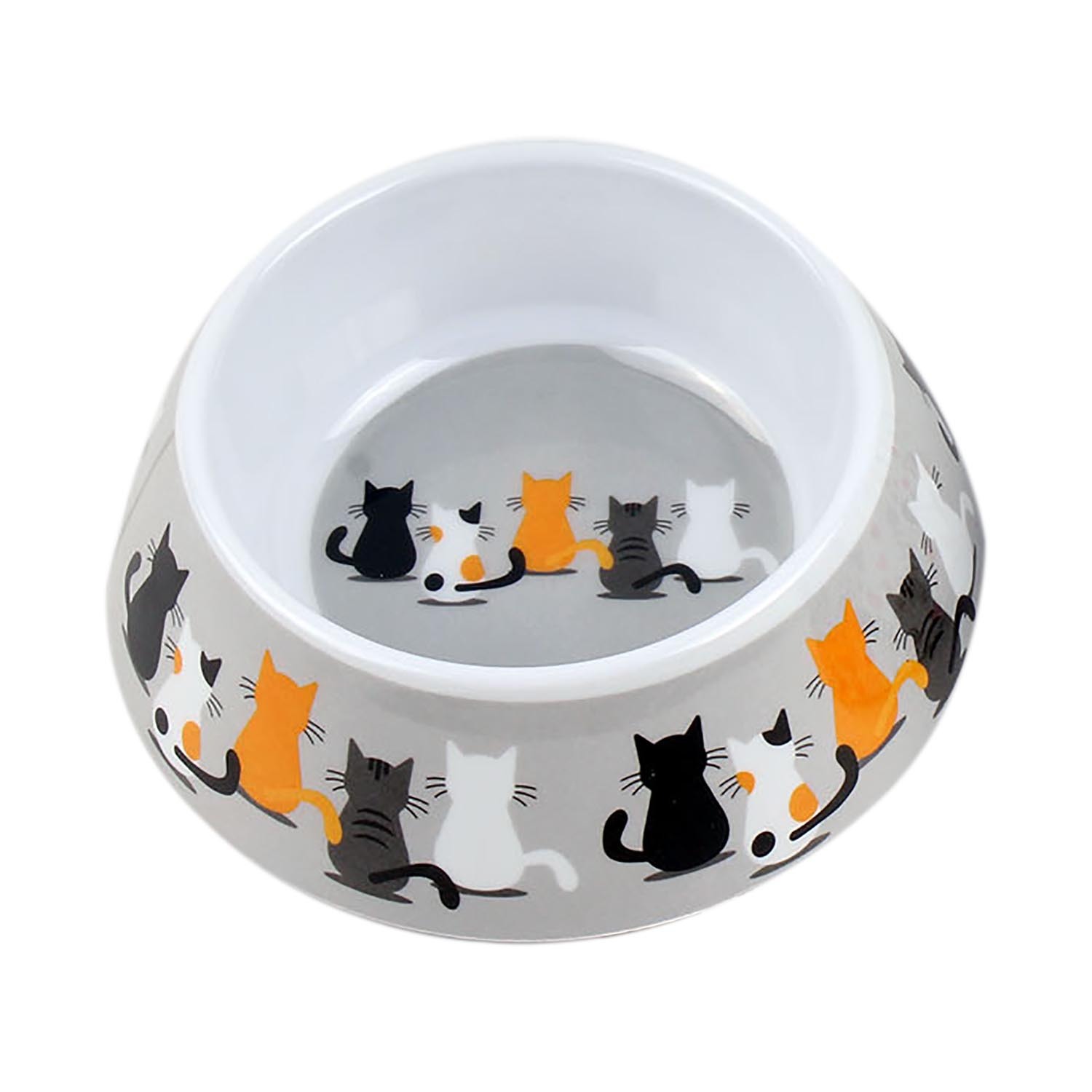 Single Clever Paws Melamine Cat Bowl in Assorted styles Image 1