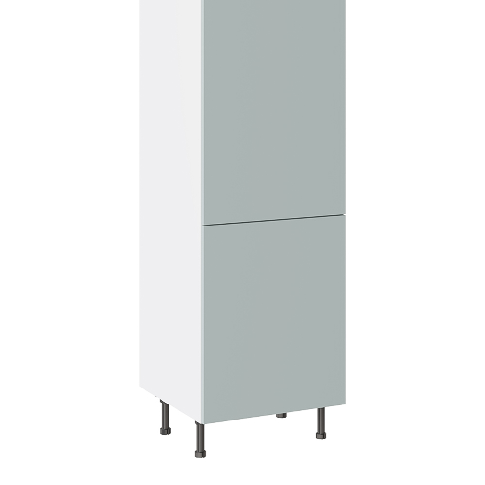Kitchen Kit Slab Supermatt Aquamarine Larder Cabinet Flatpack 600mm Image 3