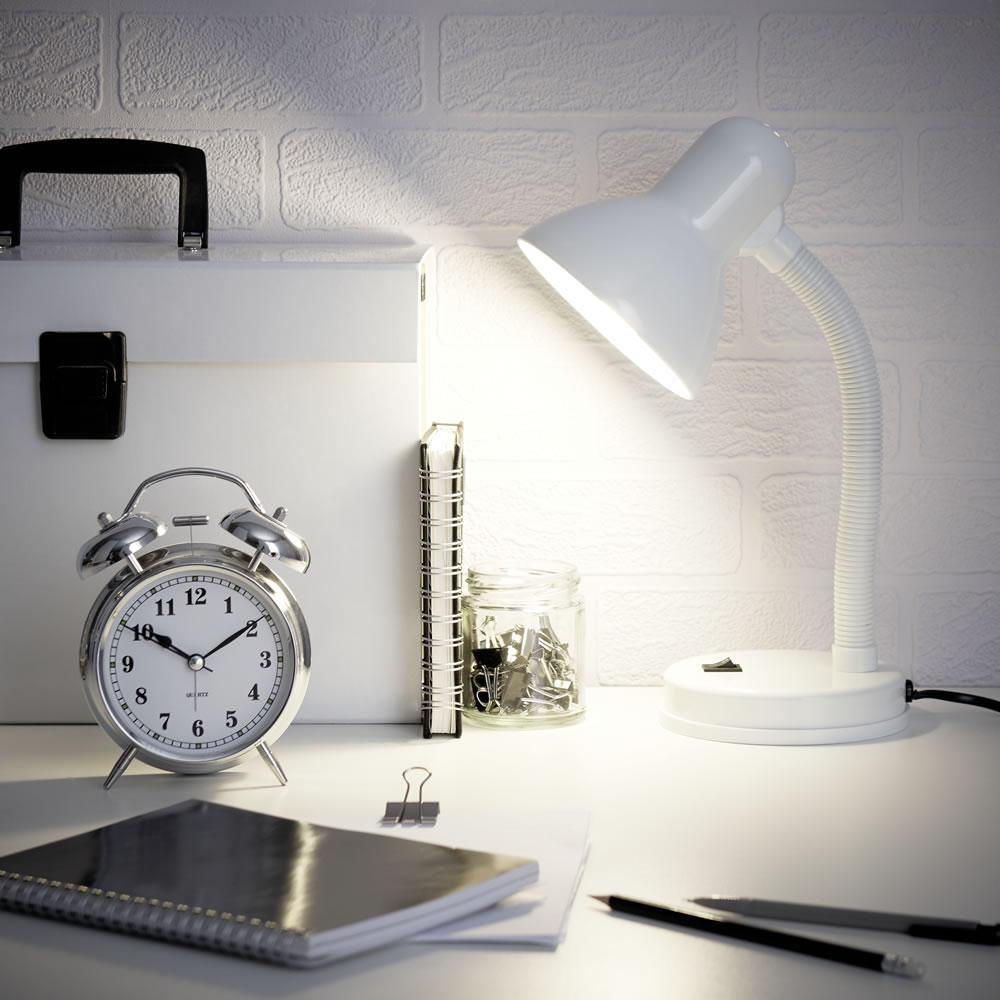 Wilko White Desk Lamp Image 7