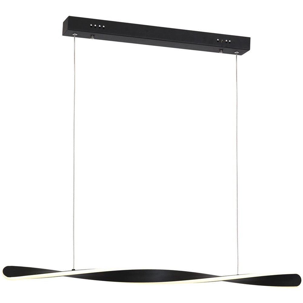 Milagro Swirl Black LED Pendant Lamp 230V Image 2