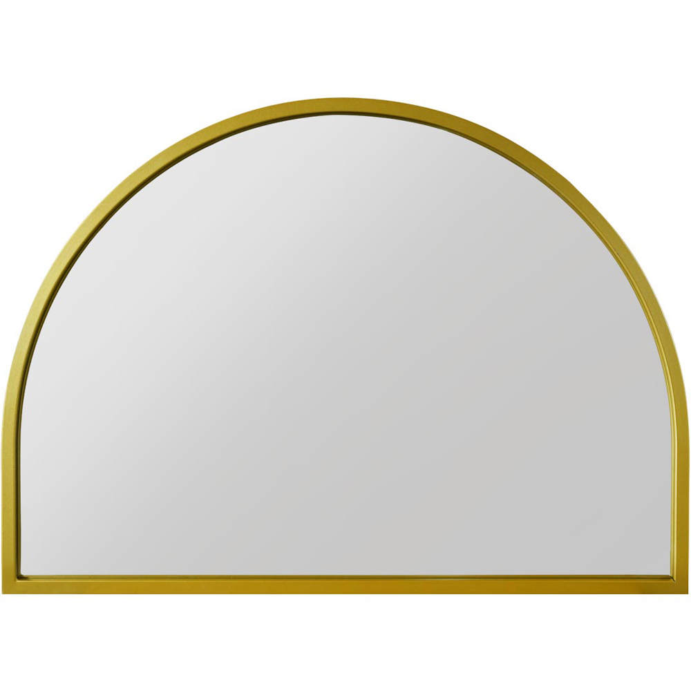 The Arcus Gold Arched Wall Mirror 125 x 90cm Image 1
