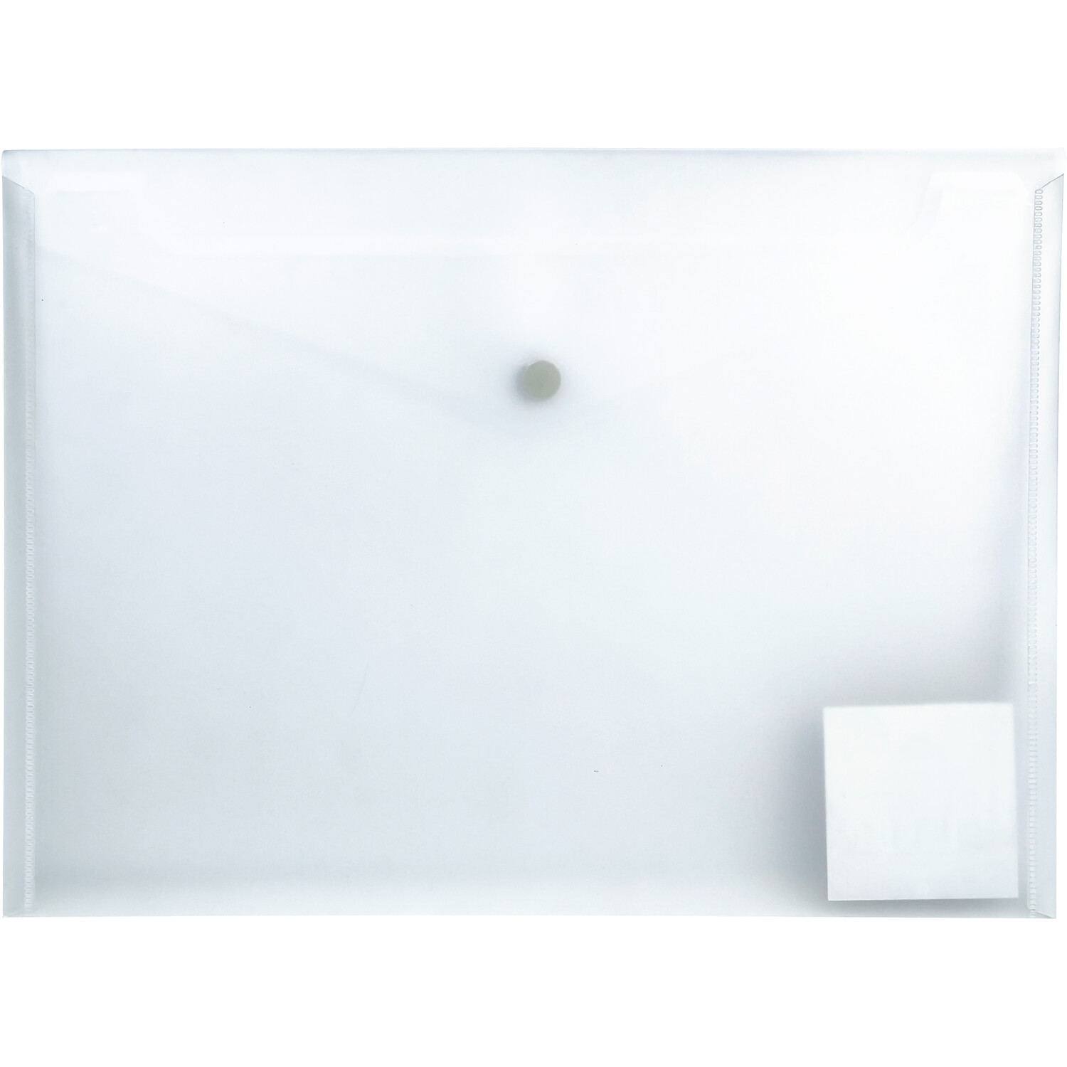 Recycled PP A4 Envelope Folder - White Image 2