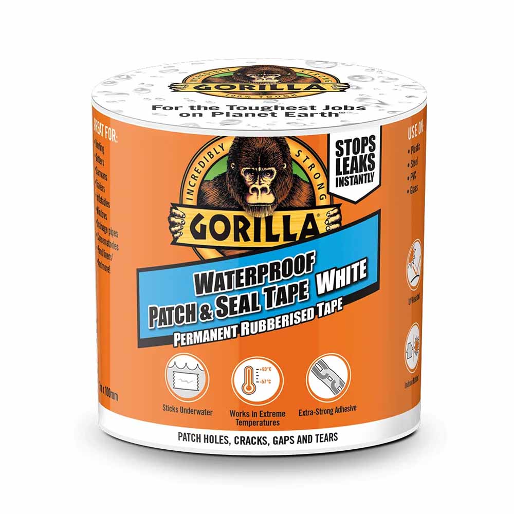 Gorilla Glue Gorilla Waterproof White Patch & Seal Tape  - wilko