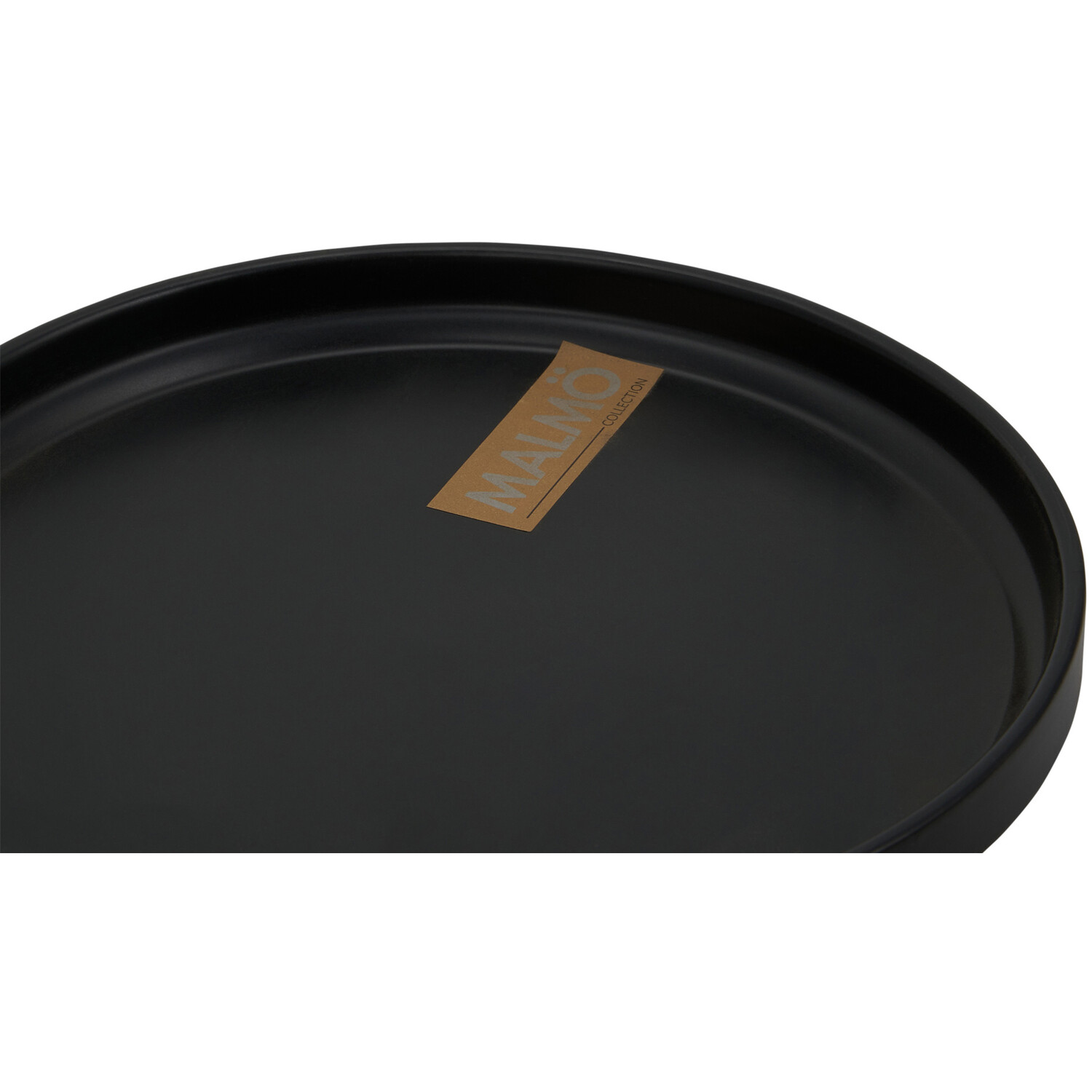 Malmo Stacking Side Plate - Black Image 4