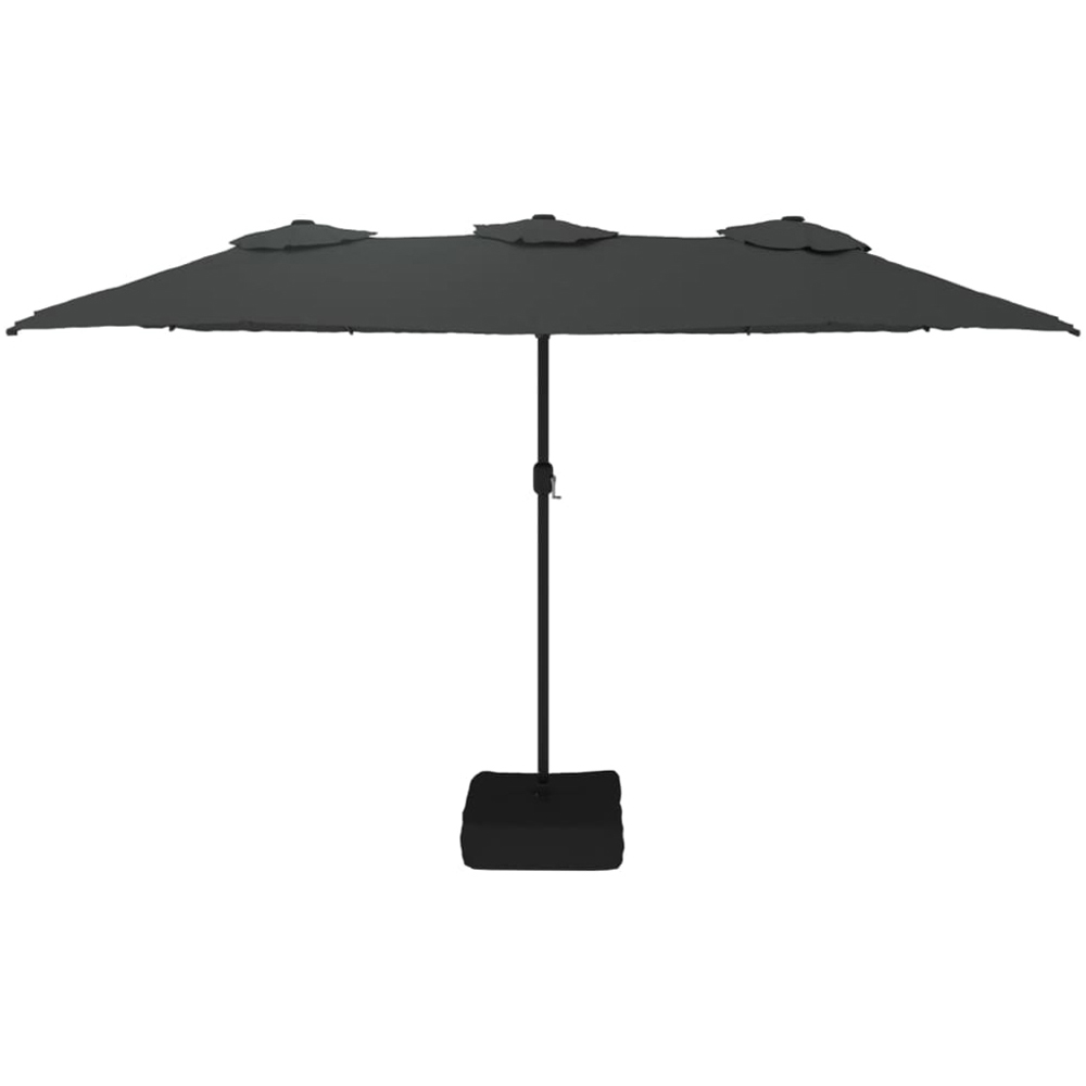vidaXL Anthracite LED Double Head Parasol 4.5 x 2.6m Image 3