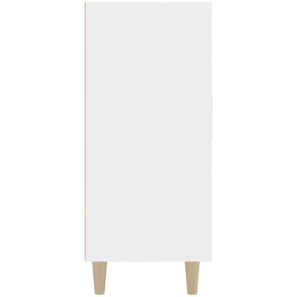 vidaXL 3 Door White Sideboard Image 5