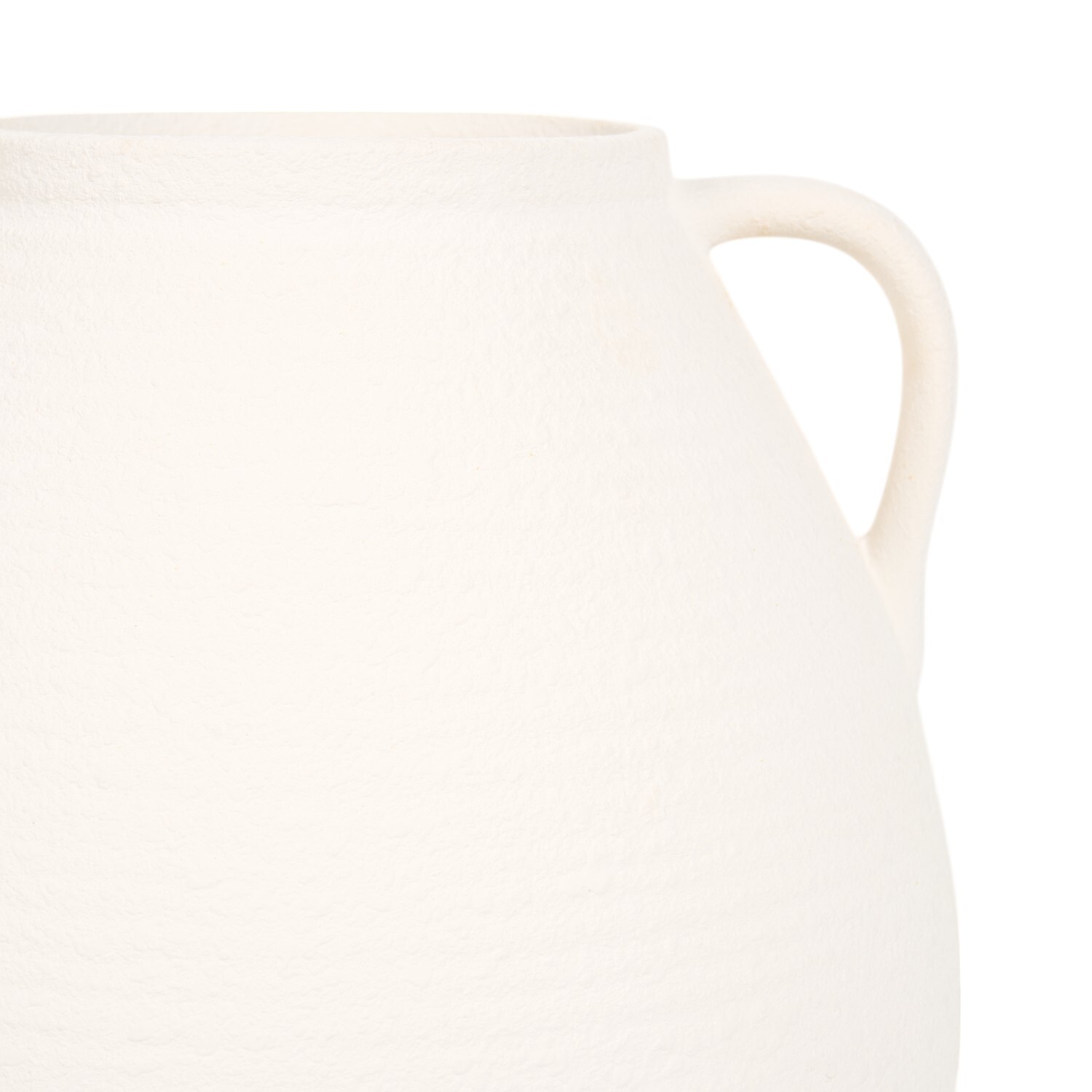 Elena Large Handled Vase - White Image 2