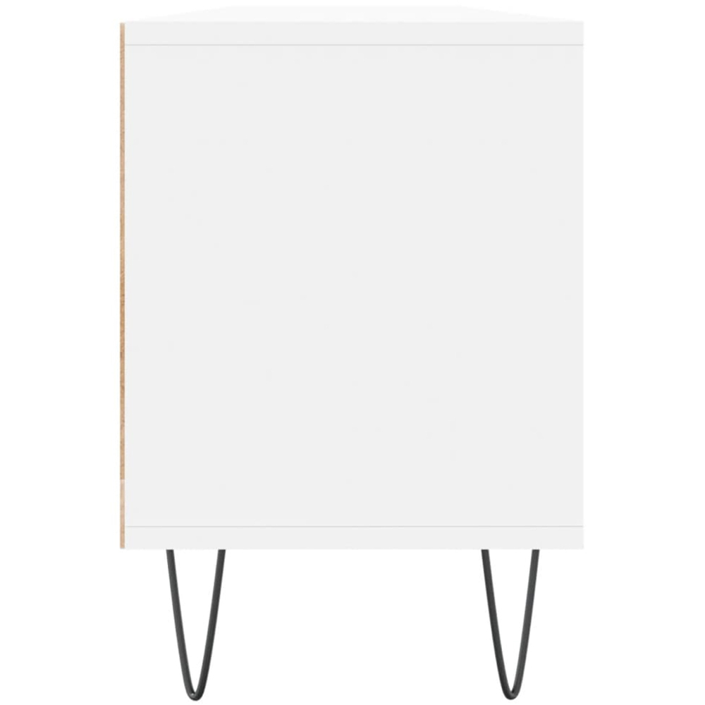 vidaXL 3 Door 3 Shelf White TV Cabinet Image 7