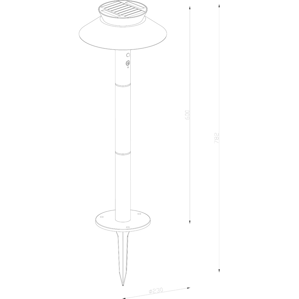 Nordlux Justina Anthracite Solar Garden Light Image 5
