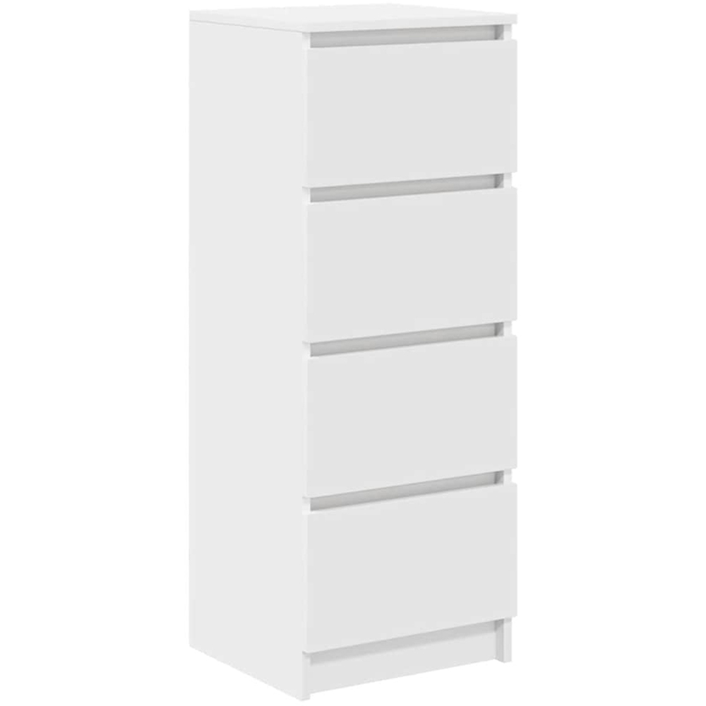 vidaXL 4 Drawer White Sideboard Image 2