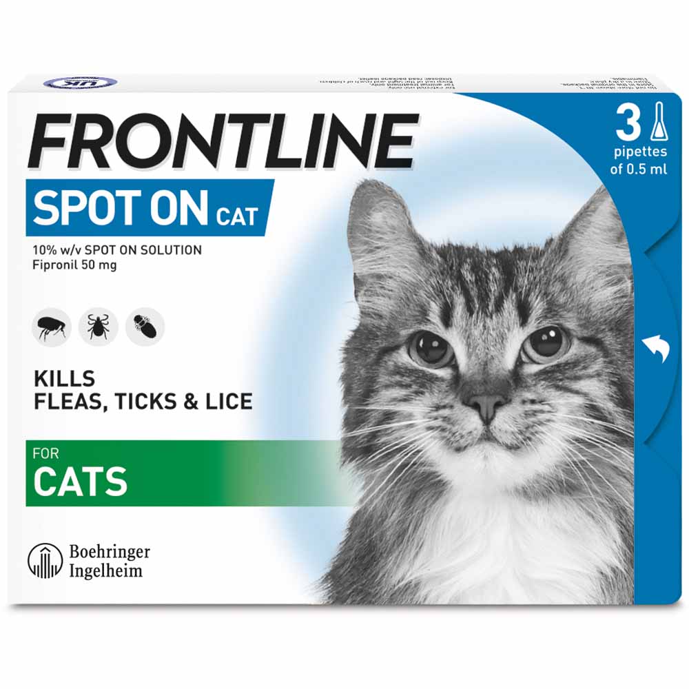 Frontline Spot On Flea & Tick Cat  3 pack Image 1