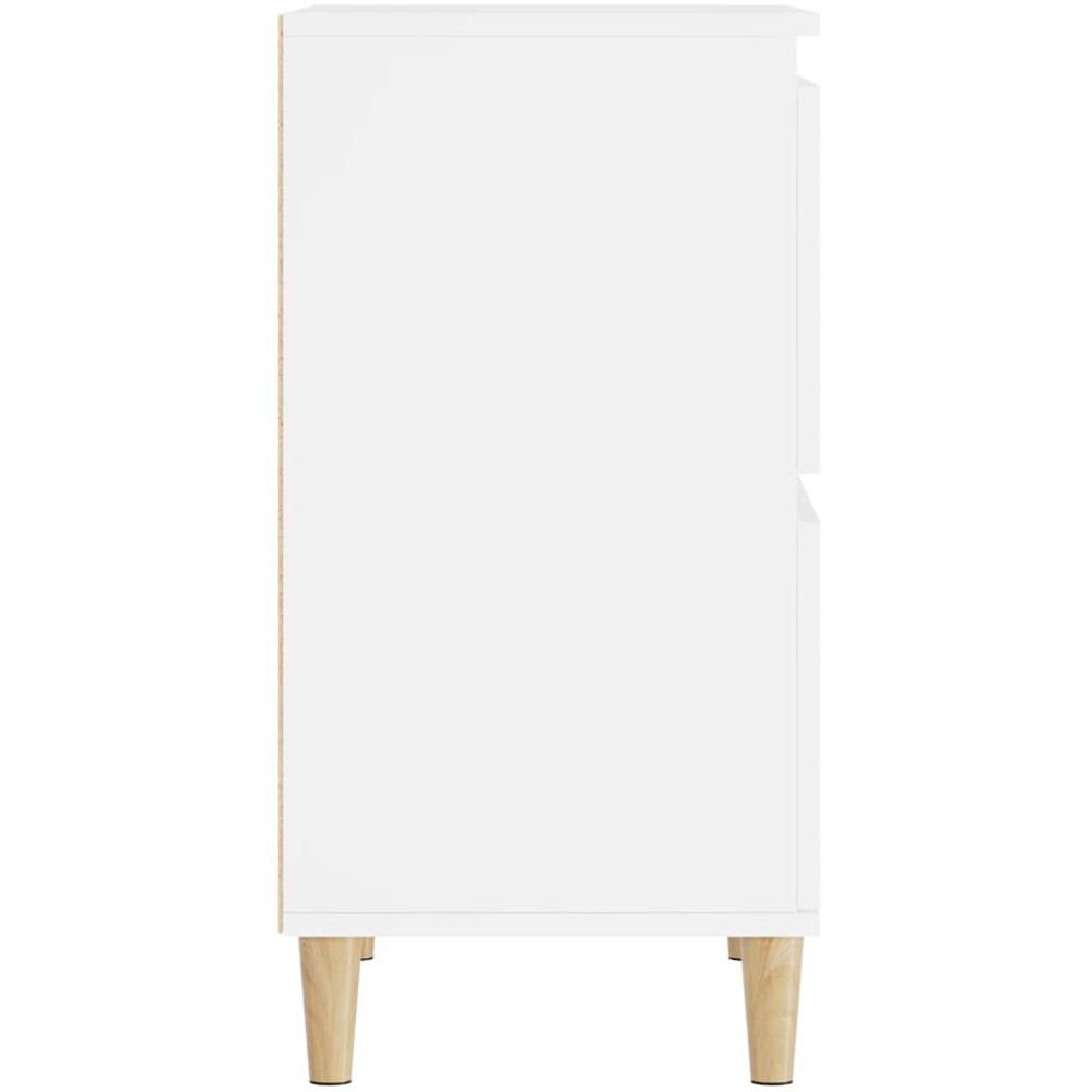 vidaXL 4 Door White Sideboard 3 Piece Image 7