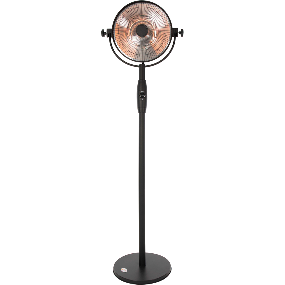 Sunred Bright Black Retro Standing Patio Heater 2100W Image 3