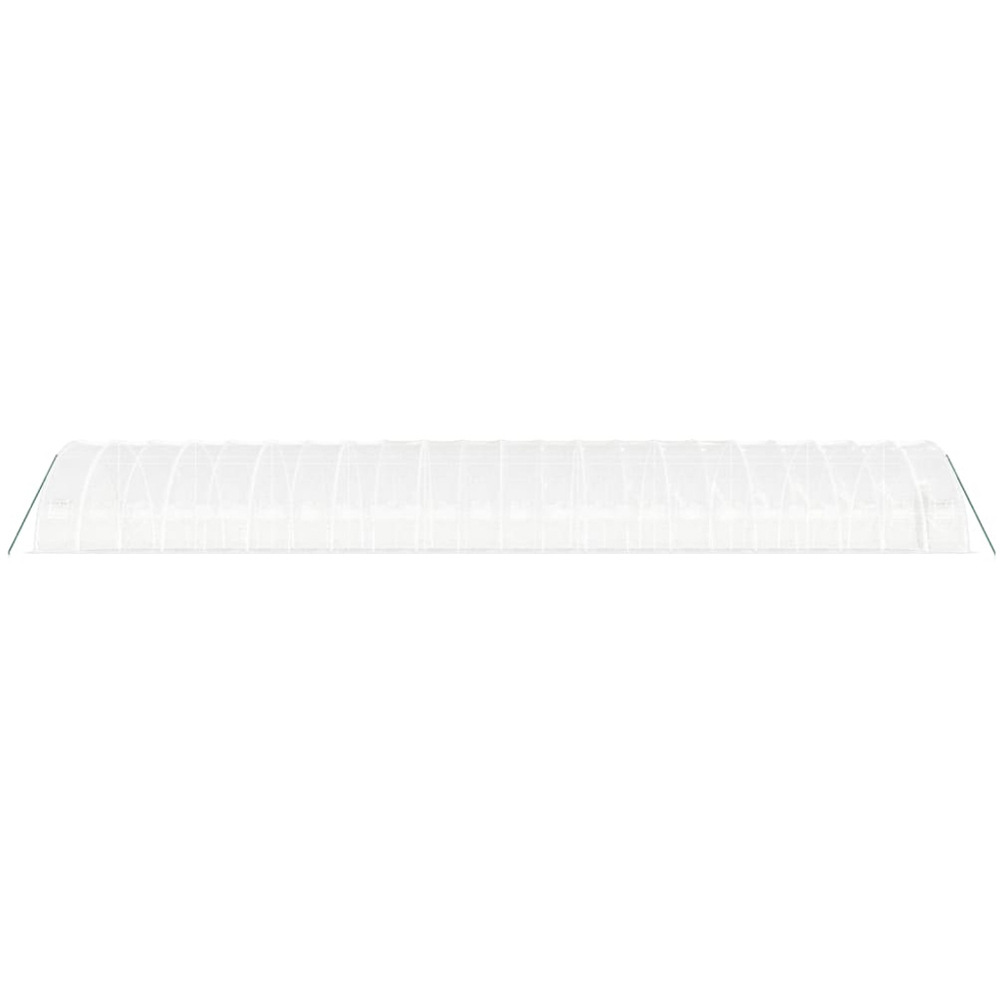 vidaXL White Polyethylene Galvanised Steel Frame 72.1 x 19.6ft Greenhouse Image 4