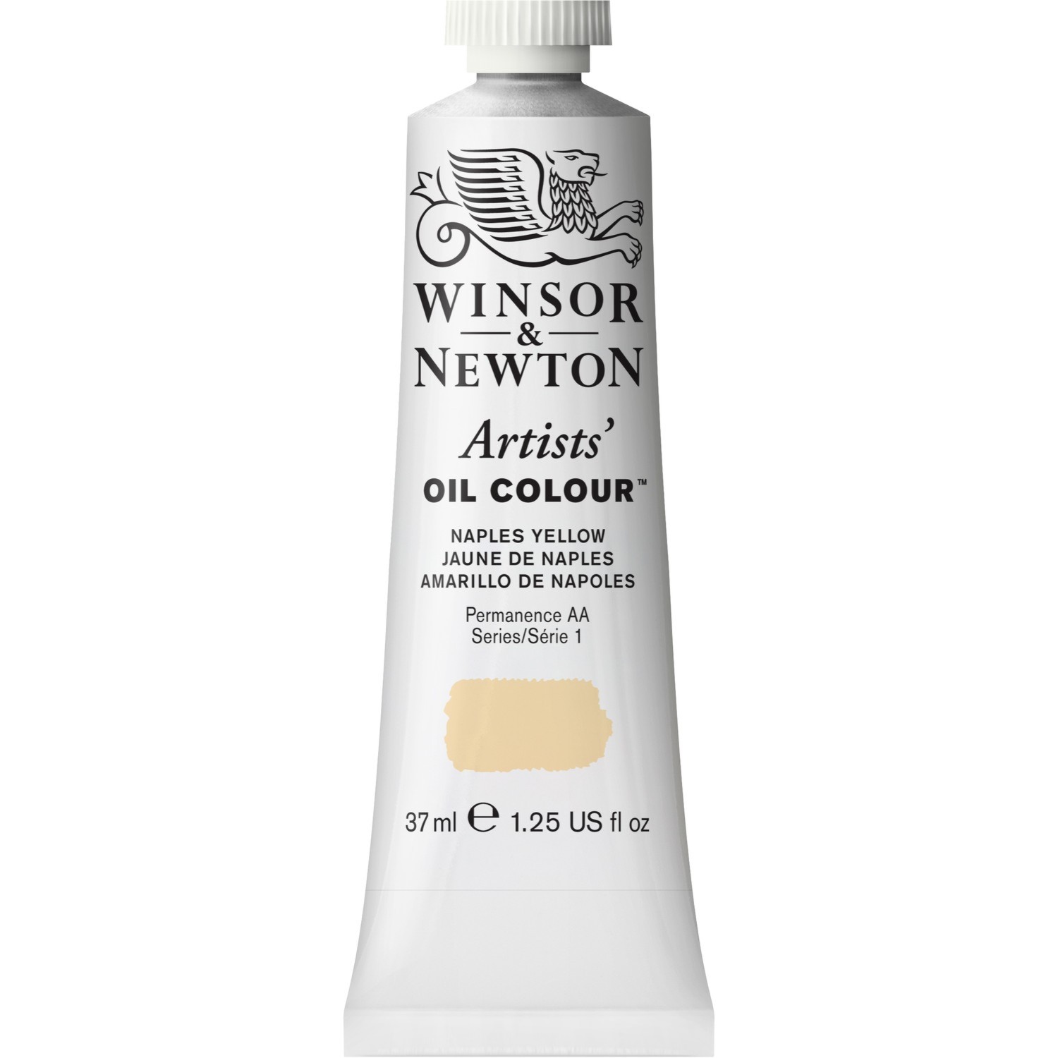Winsor and Newton 37ml Artists' Oil Colours - Naples Yellow Image 1