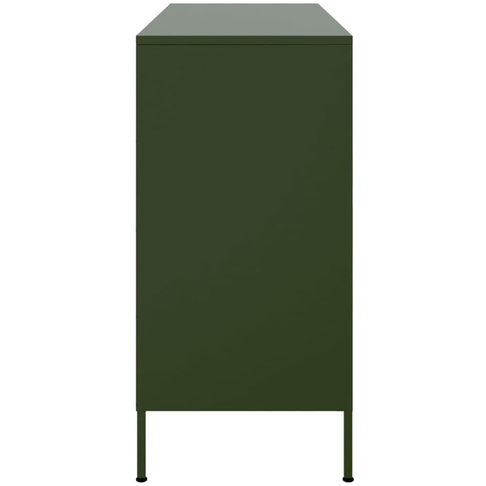 vidaXL 6 Door Olive Green Sideboard Image 7