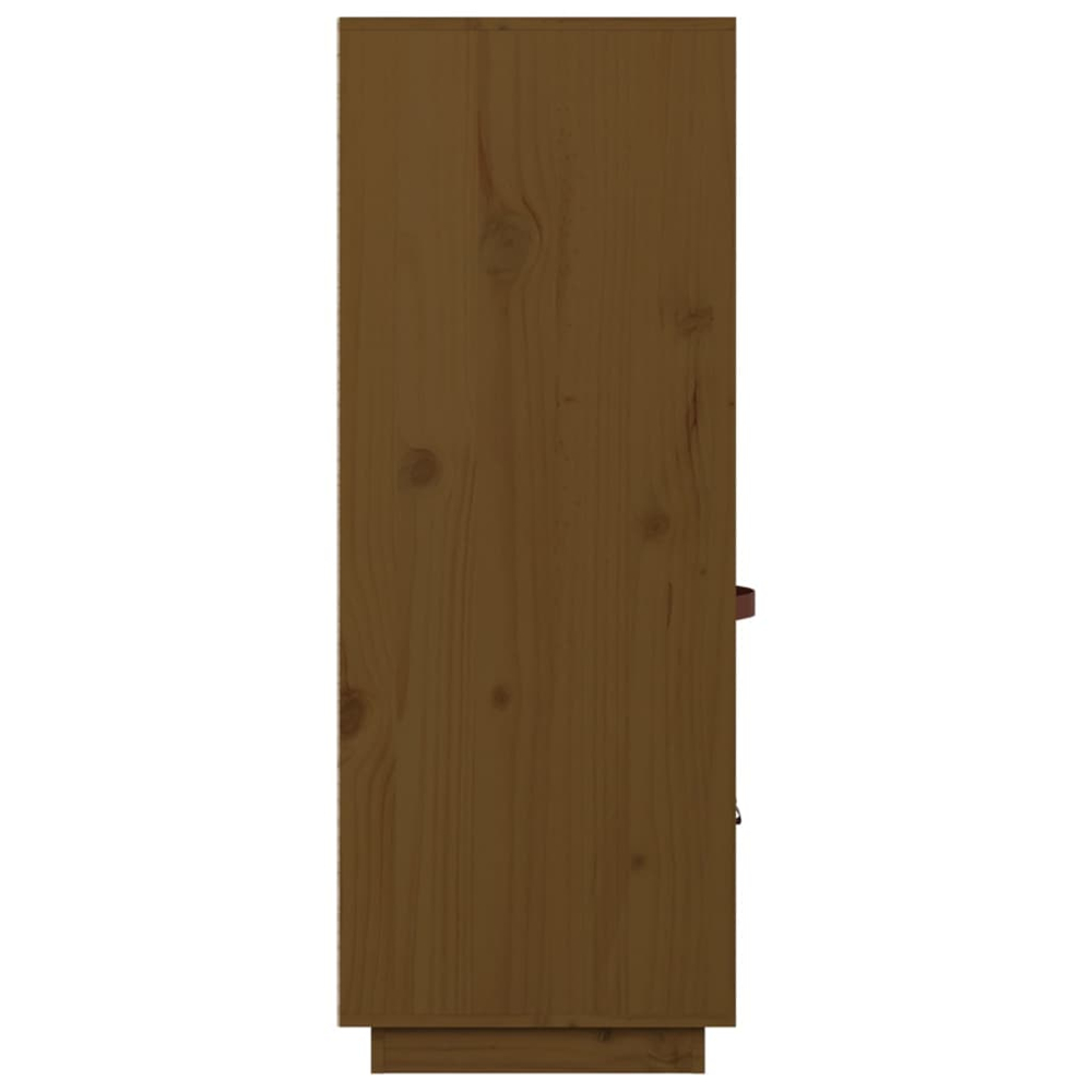 vidaXL 2 Door 2 Drawer 2 Shelf Honey Brown Highboard Image 7