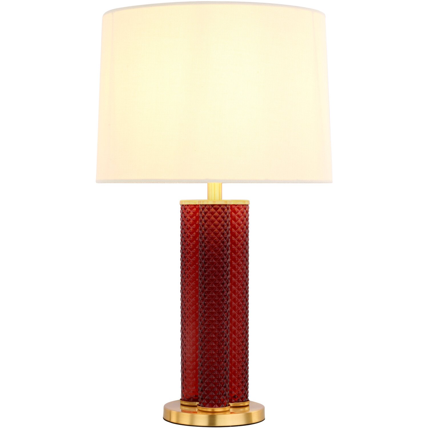 Kiara Glass Table Lamp Plum Image 3