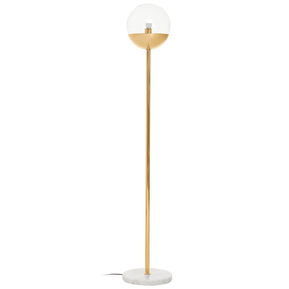 Premier Housewares Gold Finish Metal Floor Lamp Wilko