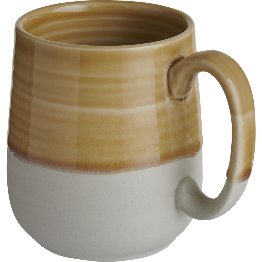 wilko Yellow Reactive Glaze Mug Image 3
