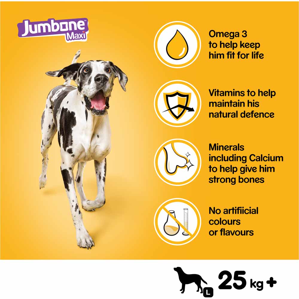 Pedigree Jumbone Maxi Adult Large Dog Treat with Beef and Poultry 1 Chew 180g Image 5