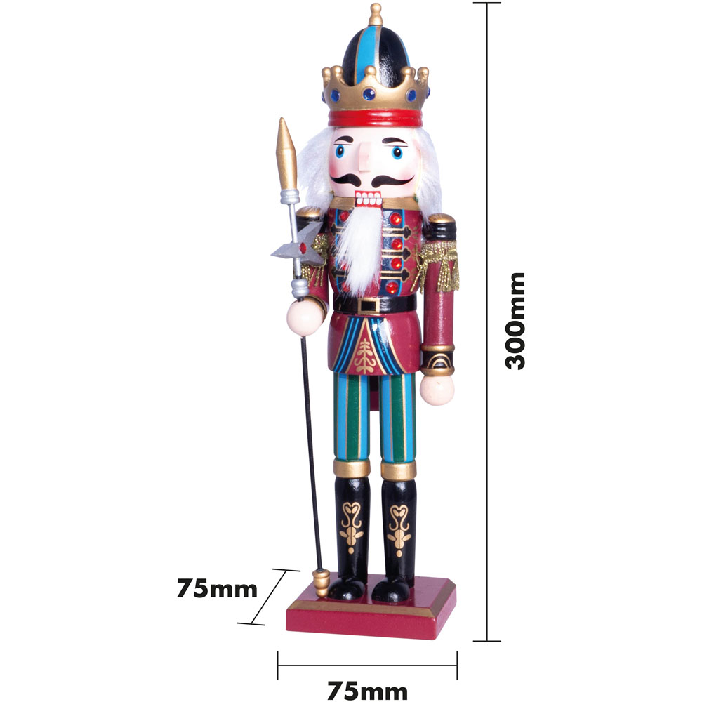 St Helens Multicolour Christmas Nutcracker with Staff Image 5