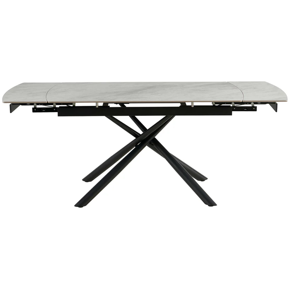 DS Living Kairo 6 Seater Extendable Dining Table Black Marble Vein Image 2