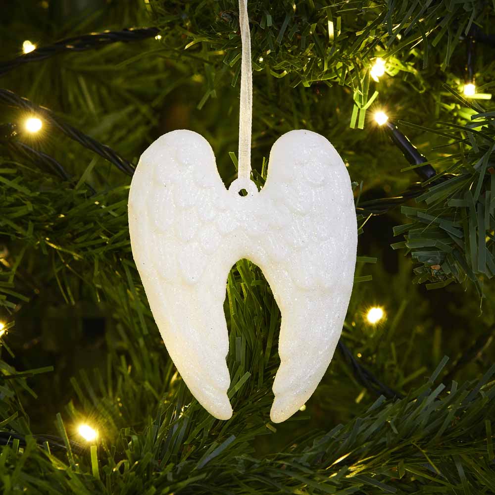 Wilko Magical Angel Wing Ornament 6 Pack Image 3