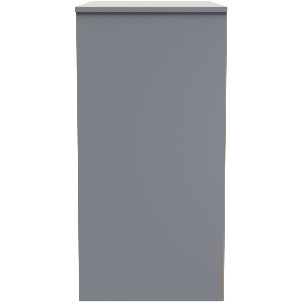 Crowndale New York 3 Drawer Dusk Grey Deep Chest of Drawers Ready Assembled Image 4