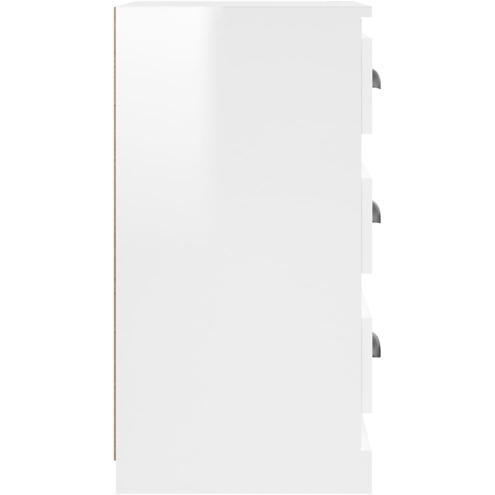 vidaXL 4 Drawer White Sideboard Image 5