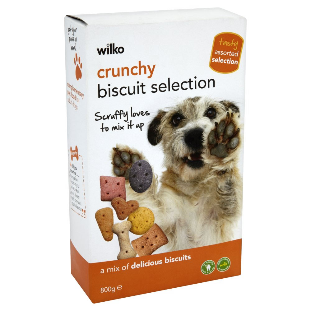 Wilko Crunchy Biscuit Selection Dog Treats 800g