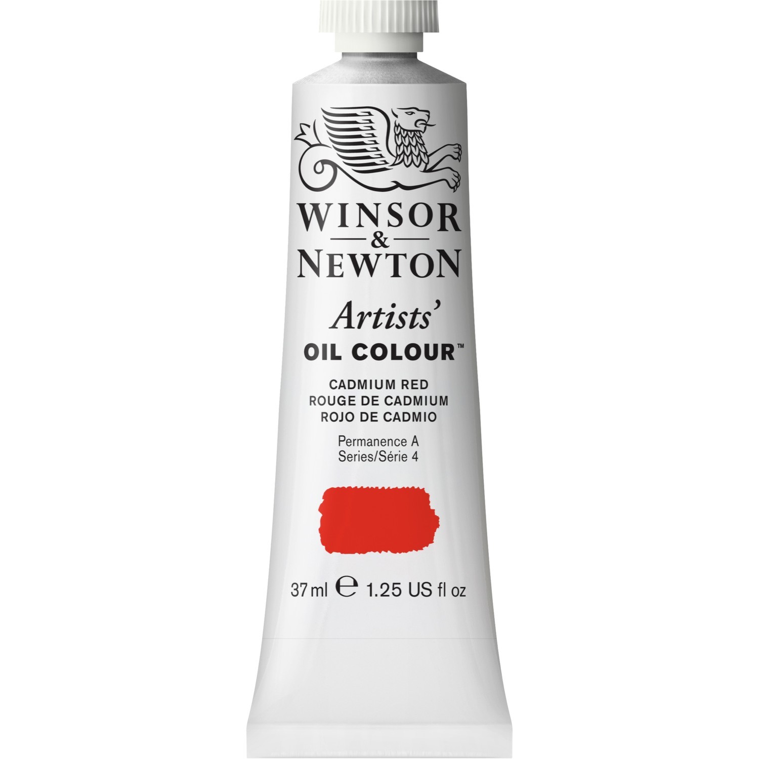 Winsor and Newton 37ml Artists' Oil Colours - Cadmium Red Image 1