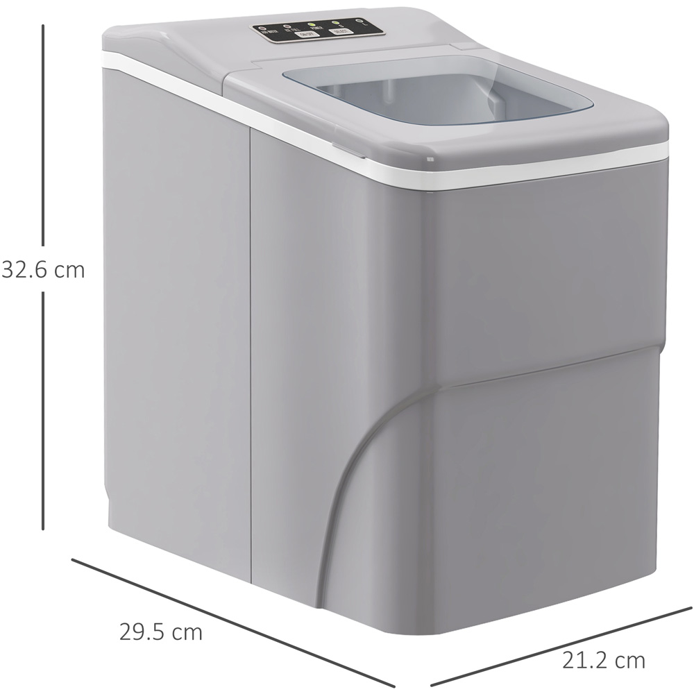 HOMCOM 800-063V70SR Silver Ice Maker Machine Image 7