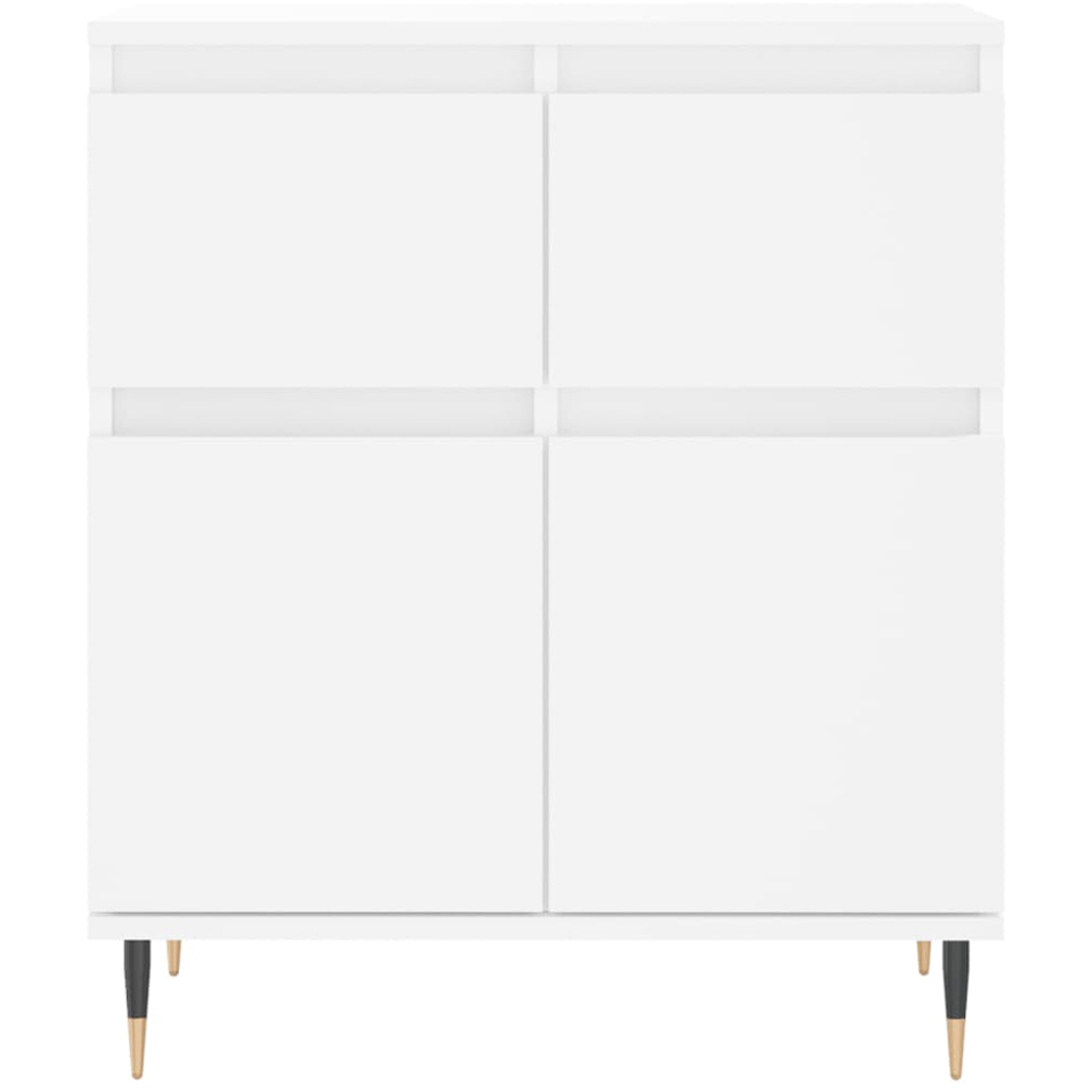 vidaXL 2 Door 2 Drawer White Sideboard Image 5