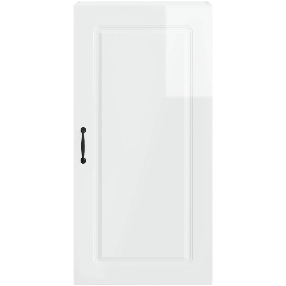 vidaXL Single Door High Gloss White Kitchen Wall Cabinet Image 4