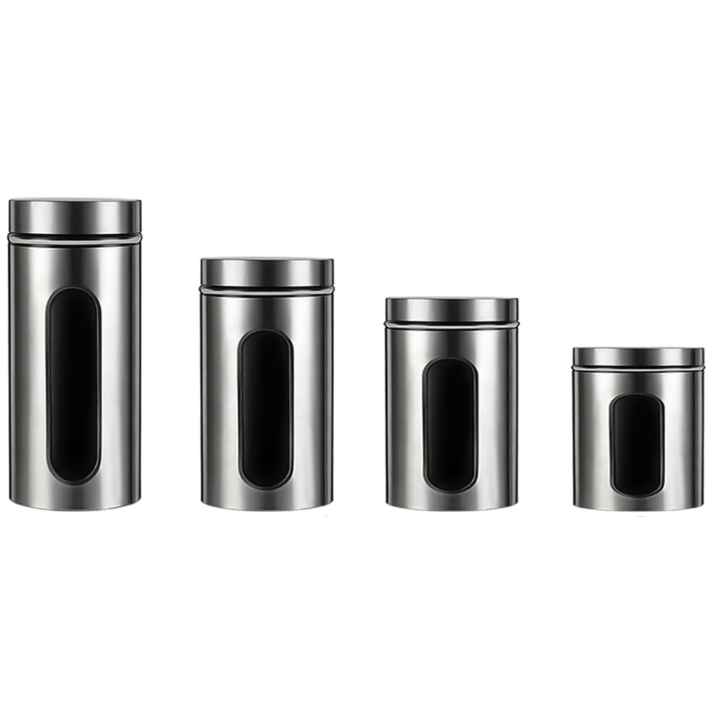 Living and Home Stainless Steel Food Storage Container 4 Pack Image 1