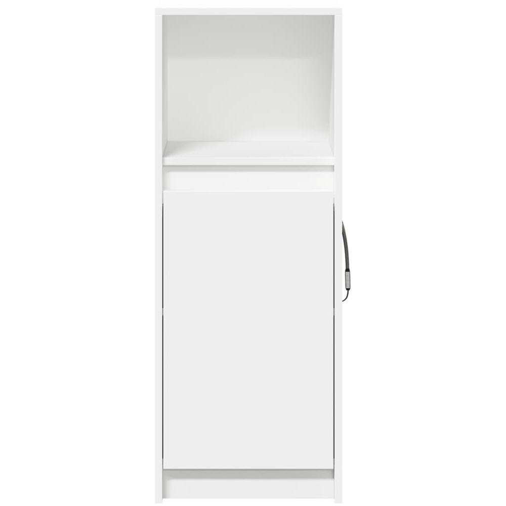 vidaXL Single Door Single Shelf White LED Sideboard Image 6