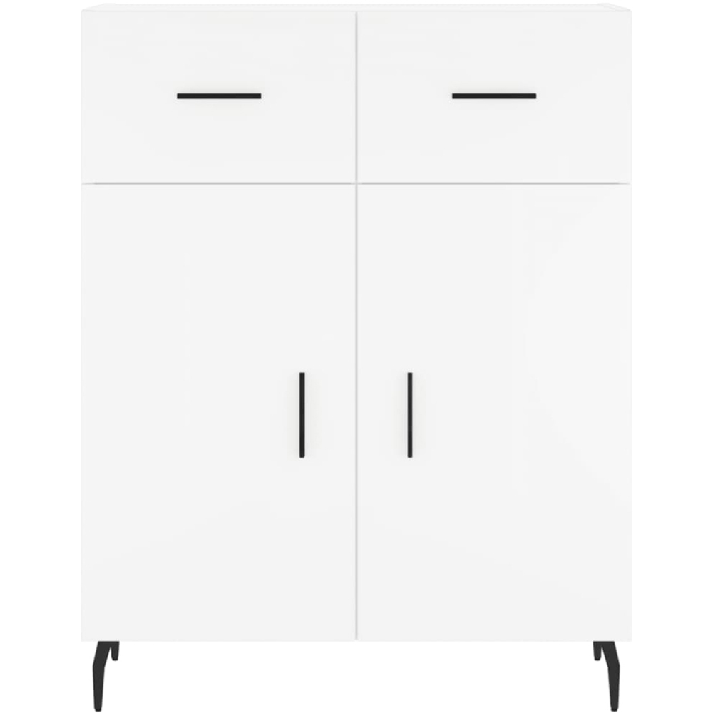 vidaXL 4 Door 2 Drawer White Highboard Image 8