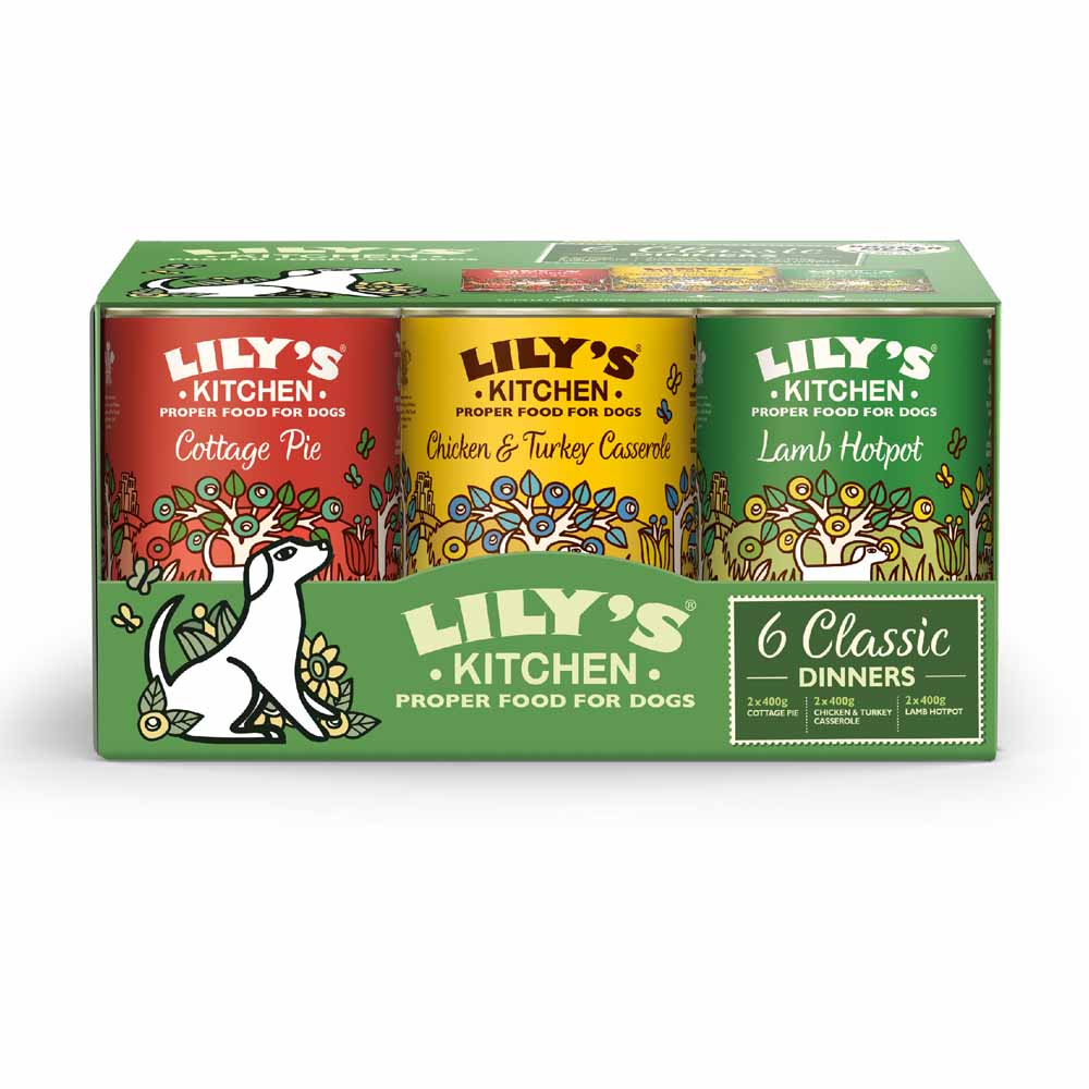 Lily's Kitchen Classic Dinners Dog Food Tins 6x400g Image 1