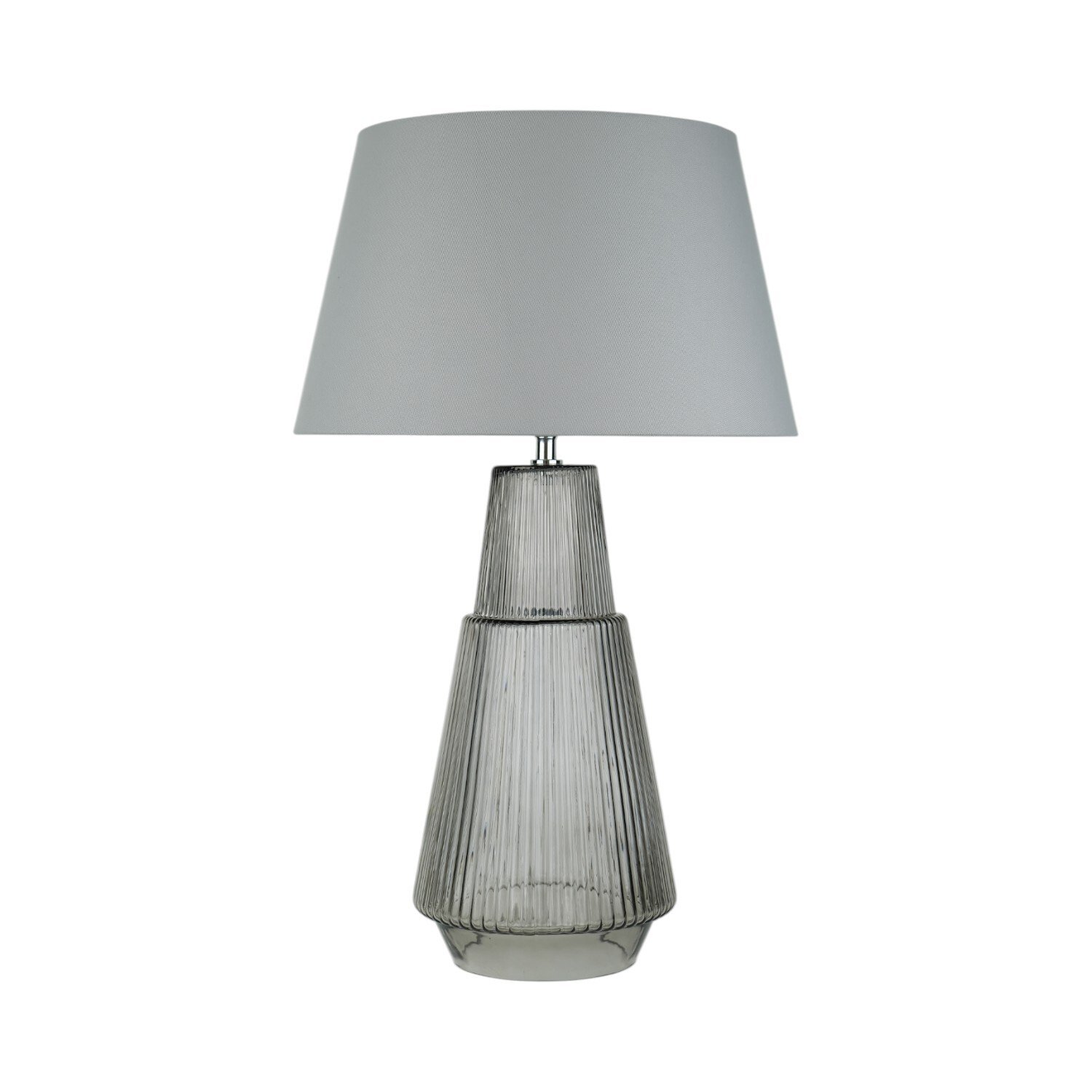 Dallary Glass Table Lamp Grey Image 1
