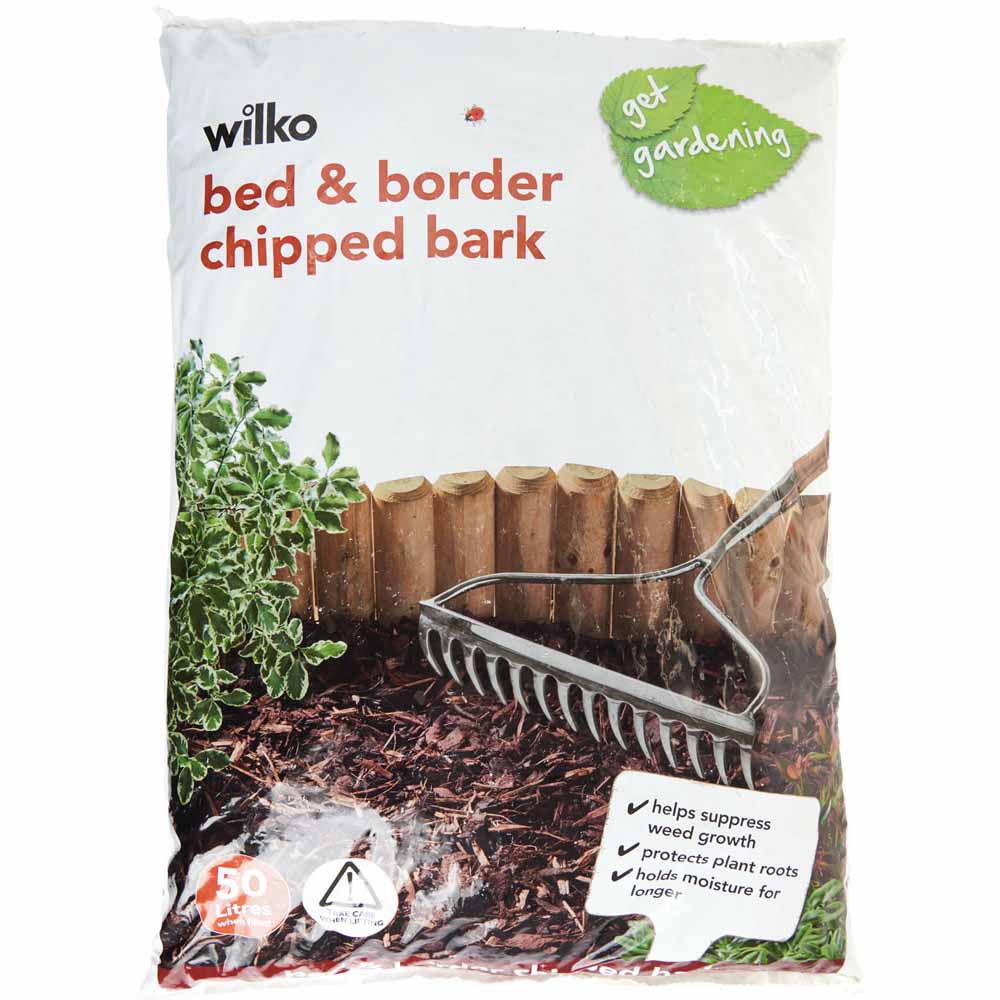 Wilko Bed and Border Chipped Bark 50L Image