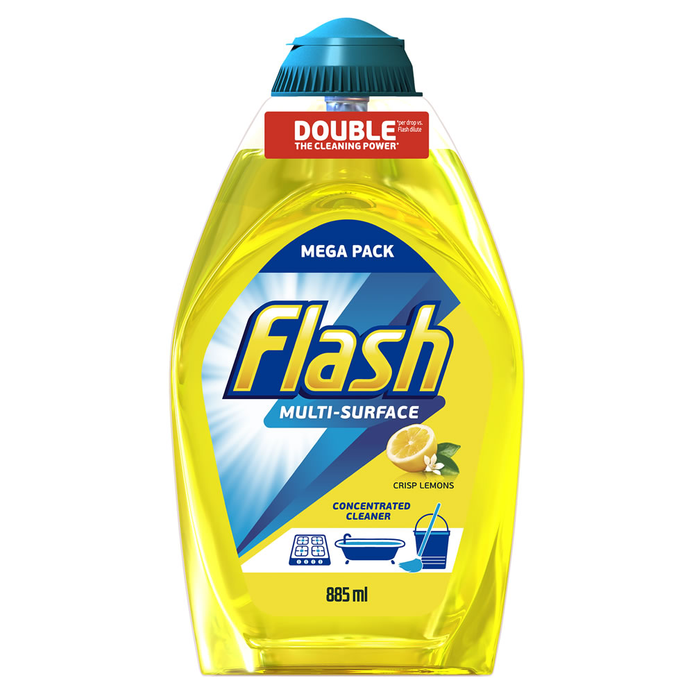 Flash Crisp Lemons Multi Surface Cleaner Gel 885ml Image