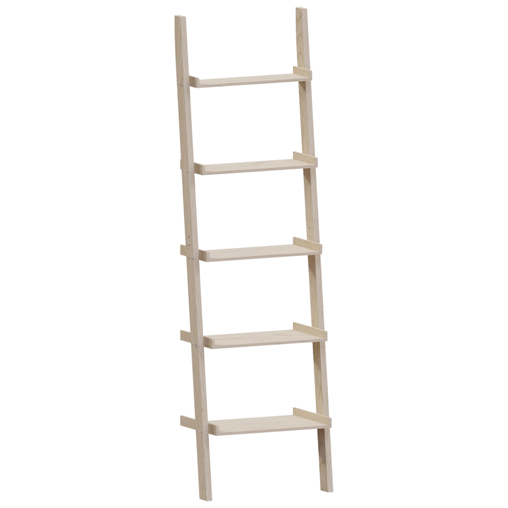 Vida Designs York 5 Shelf Pine Ladder Bookcase Image 2